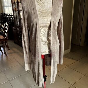 NWOT Long Cardigan or Coverup Crochet Weave